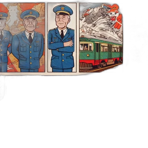 concept art, pixel art, two, comic, strips, collide, one, features transparent PNG cut-out