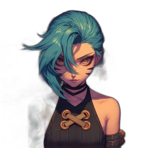 mask, staff, face, hair, concept art, pixel art, fantasy art, cyberpunk transparent PNG cut-out