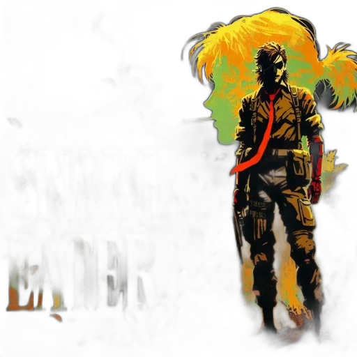 weapon, jacket, concept art, pixel art, comic book art, 3d render, golden, colorful transparent PNG cut-out
