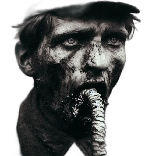 creature, face, mask, animal, photorealistic, concept art, fantasy art, pencil sketch transparent PNG cut-out
