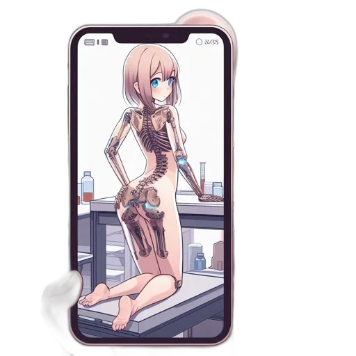 dress, robot, creature, weapon, cyberpunk, anime, concept art, cartoon transparent PNG cut-out