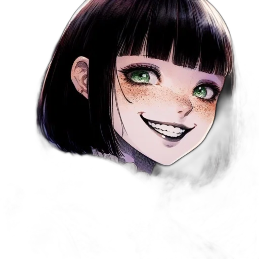 face, mask, creature, robot, anime, watercolor, cartoon, comic book art transparent PNG cut-out