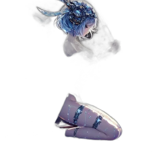 shoes, mask, dragon, jewelry, concept art, vaporwave, fantasy art, 3d render transparent PNG cut-out