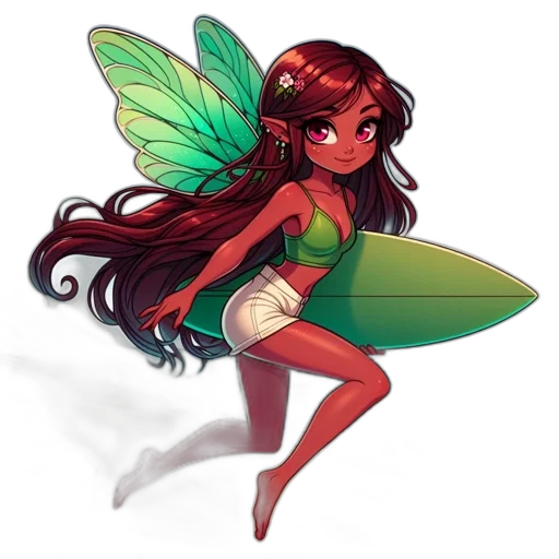 fantasy art, concept art, pixel art, watercolor, green, red, colorful, ethereal transparent PNG cut-out