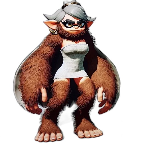animal, creature, staff, concept art, 3d render, animated, hybrid, character transparent PNG cut-out
