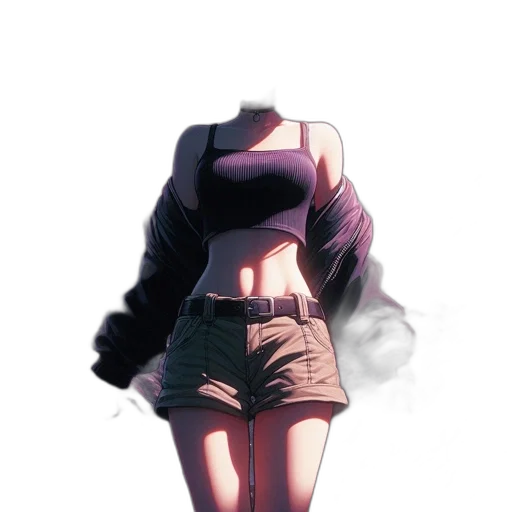jacket, dress, hat, weapon, concept art, anime, comic book art, pixel art transparent PNG cut-out