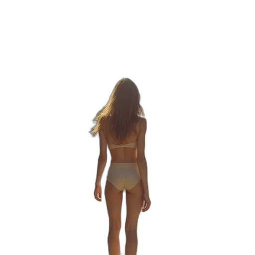 dress, hair, creature, robot transparent PNG cut-out