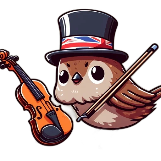staff, pixel art, concept art, cartoon, fantasy art, anthropomorphic, bird, clad transparent PNG cut-out