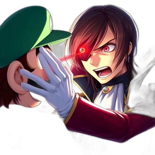 mask, weapon, face, sword, anime, concept art, cartoon, comic book art transparent PNG cut-out