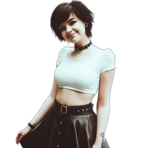 dress, concept art, cartoon, photorealistic, 3d render, monochrome, pastel, dark transparent PNG cut-out
