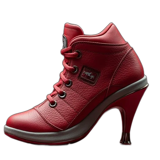 shoes, photorealistic, red, jordan transparent PNG cut-out