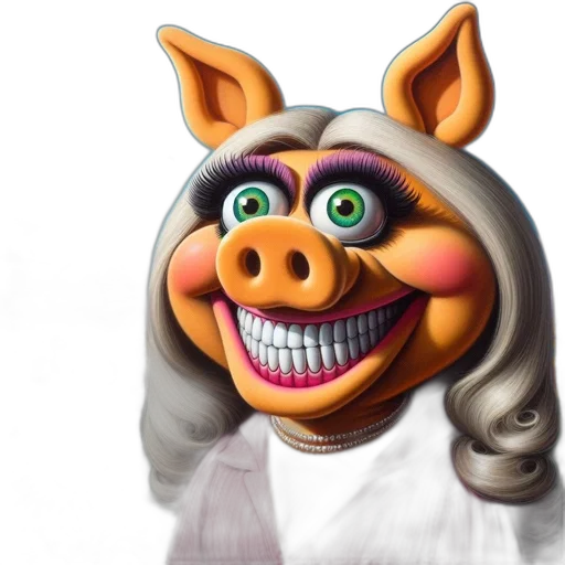 face, mask, animal, creature, 3d render, photorealistic, concept art, cartoon transparent PNG cut-out