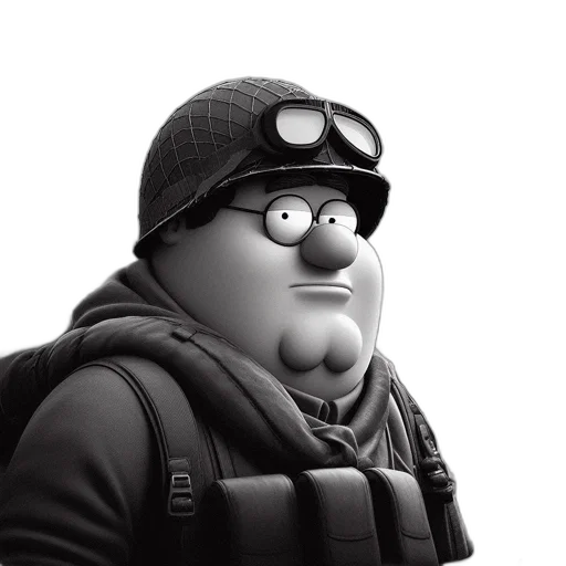 jacket, hat, face, staff, 3d render, concept art, cartoon, photorealistic transparent PNG cut-out
