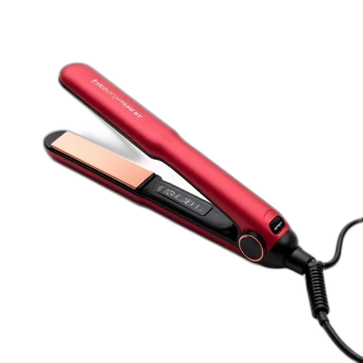staff, hair, weapon, red, straightener, black, handle, base transparent PNG cut-out