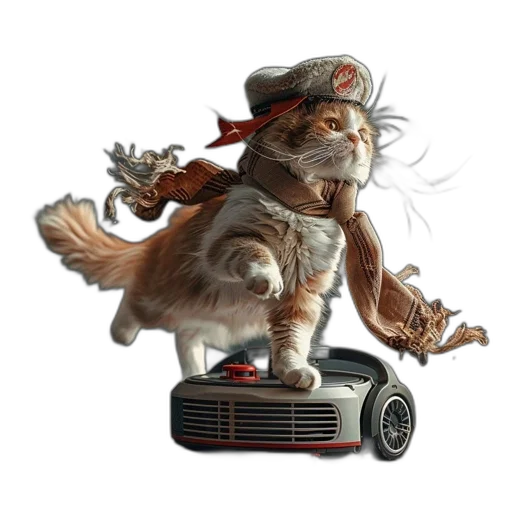 car, animal, hat, creature, concept art, photorealistic, fantasy art, 3d render transparent PNG cut-out