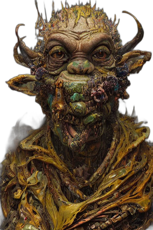 face, mask, creature, staff transparent PNG cut-out
