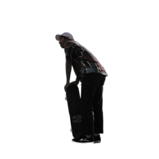 jacket, staff, robot, shoes, 3d render, concept art, photorealistic, dark transparent PNG cut-out
