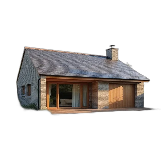 building, 3d render, photorealistic, bedrooms, detached, bungalow, streasdale transparent PNG cut-out