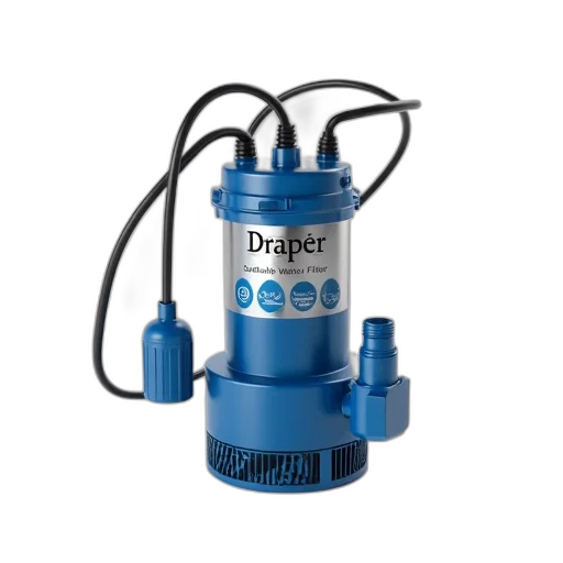 bottle, 3d render, blue, silver, water, pump, hose, attached transparent PNG cut-out