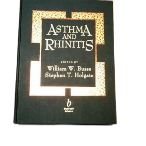 book, titled, asthma, rhinitis, edited, william, busse, stephen transparent PNG cut-out