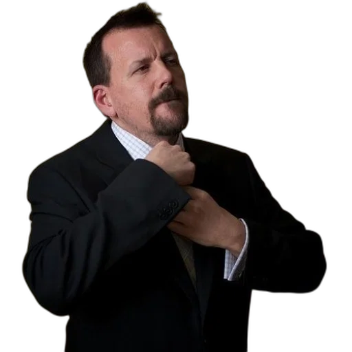 staff, jacket, animal, face, man, suit, adjusts, his transparent PNG cut-out