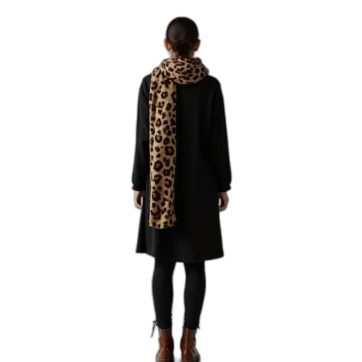jacket, dress, dark, person, standing, their, back, camera transparent PNG cut-out