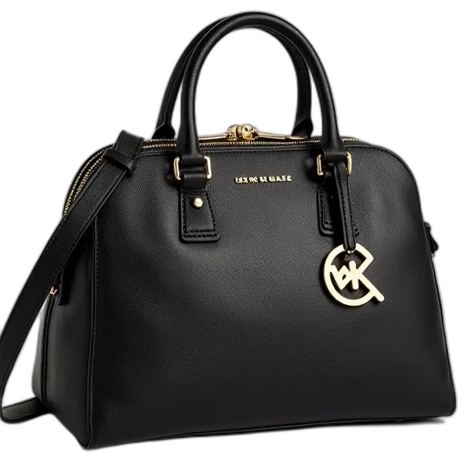 dkny, logo, grained, leather transparent PNG cut-out