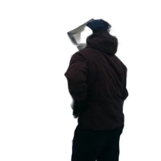 staff, hat, jacket, umbrella, 3d render, concept art, photorealistic, fog transparent PNG cut-out