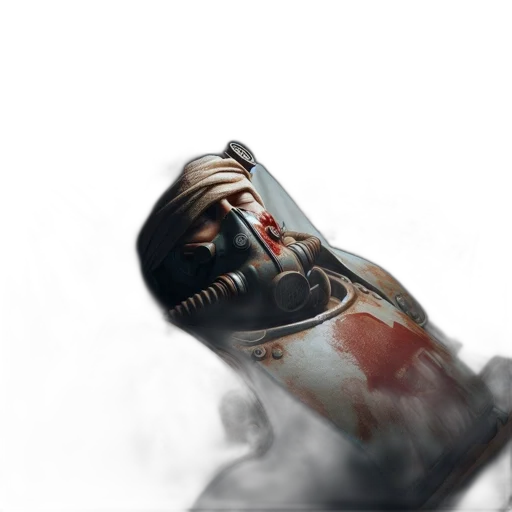 weapon, sword, bottle, mask, concept art, 3d render, photorealistic, fantasy art transparent PNG cut-out
