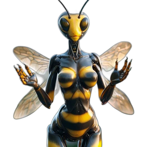 animal, robot, creature, concept art, 3d render, photorealistic, pixel art, golden transparent PNG cut-out