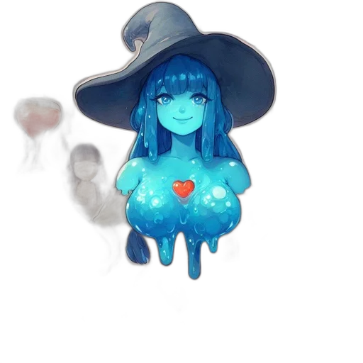 hat, creature, staff, crown, concept art, pixel art, fantasy art, watercolor transparent PNG cut-out