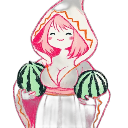 dress, crown, hat, food, watercolor, concept art, anime, pixel art transparent PNG cut-out