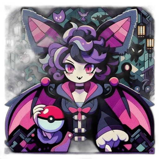staff, creature, pixel art, fantasy art, concept art, cartoon, dark, monochrome transparent PNG cut-out