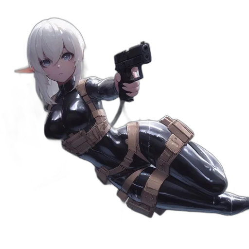 weapon, staff, animal, robot, concept art, 3d render, anime, cyberpunk transparent PNG cut-out