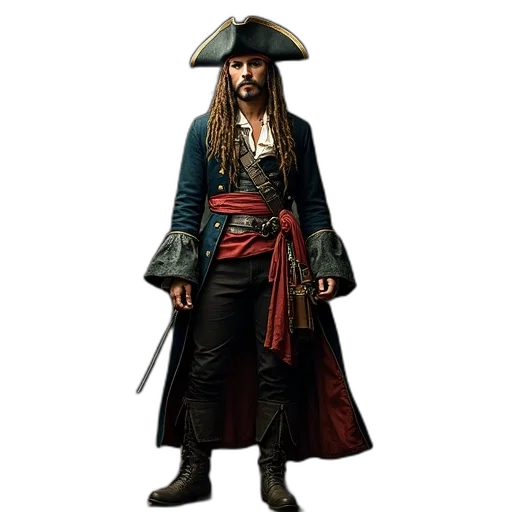 jacket, staff, concept art, fantasy art transparent PNG cut-out