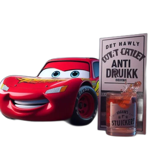 car, bottle, food, robot, 3d render, concept art, fire, lightning transparent PNG cut-out