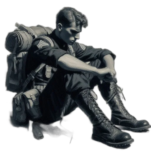 concept art, pencil sketch, comic book art, photorealistic transparent PNG cut-out