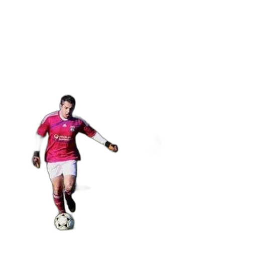 3d render, photorealistic, soccer, player, red, uniform, word, peoria transparent PNG cut-out
