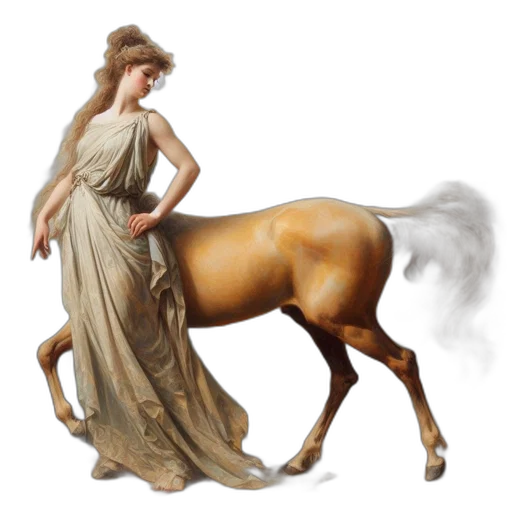dress, animal, oil painting, photorealistic, concept art, fantasy art, forest, fire transparent PNG cut-out