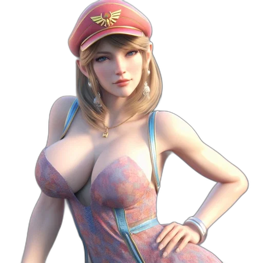 dress, hat, staff, face, concept art, 3d render, photorealistic, fantasy art transparent PNG cut-out
