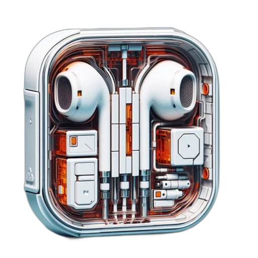 robot, face, mask, concept art, 3d render, image, shows, disassembled transparent PNG cut-out