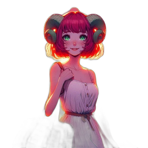 dress, creature, crown, mask, concept art, anime, watercolor, pixel art transparent PNG cut-out