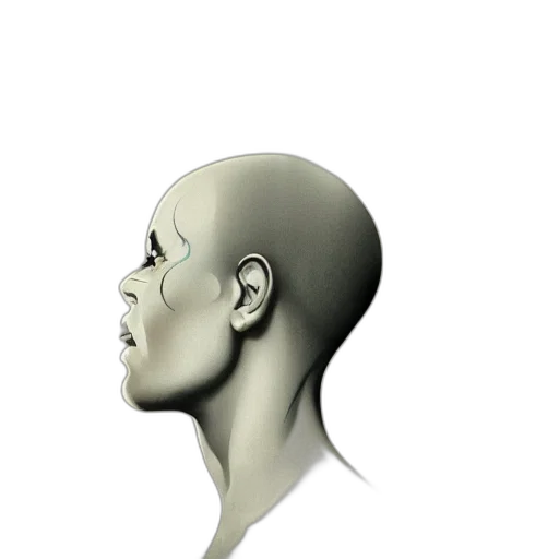 face, mask, hair, crown transparent PNG cut-out