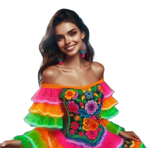 dress, jacket, flower, jewelry, photorealistic, pixel art, cartoon, concept art transparent PNG cut-out