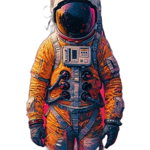 jacket, dress, mask, robot, concept art, photorealistic, comic book art, watercolor transparent PNG cut-out