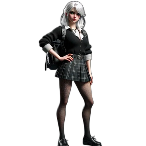 dress, staff, jacket, concept art, 3d render, photorealistic, cartoon, monochrome transparent PNG cut-out