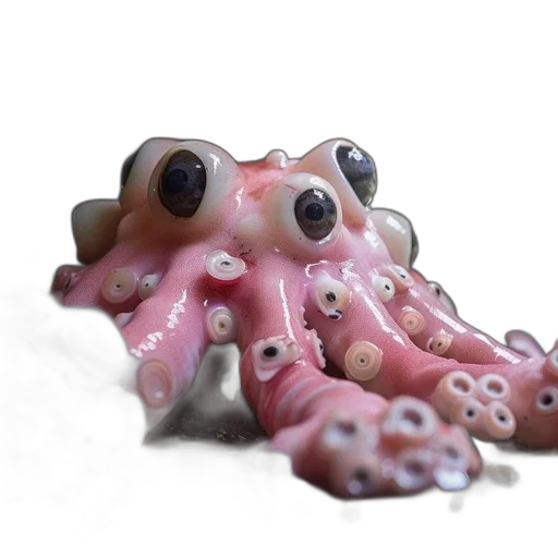creature, jewelry, animal, shoes, 3d render, photorealistic, concept art, octopus-like transparent PNG cut-out