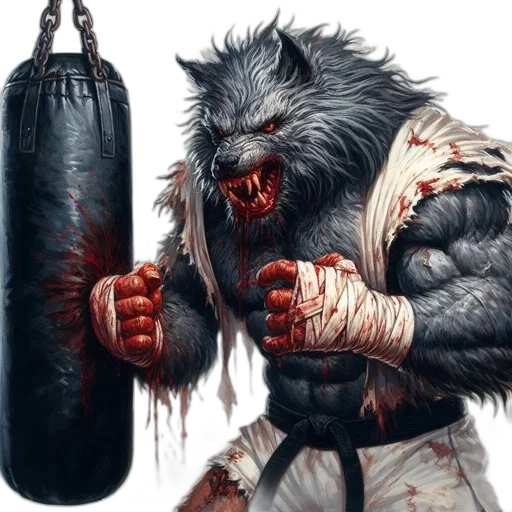animal, concept art, fantasy art, photorealistic, comic book art, immense, feral, anthropomorphic transparent PNG cut-out
