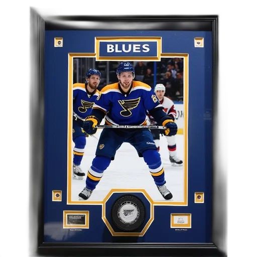louis, blues, fanatics, framed, wall, collage, game, used transparent PNG cut-out