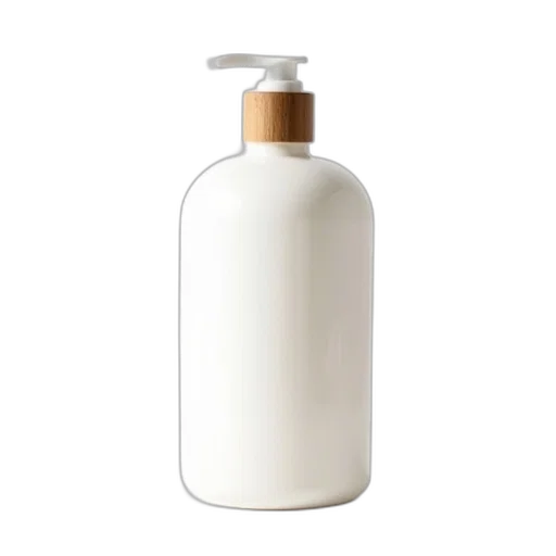 bottle, hair, 3d render, photorealistic transparent PNG cut-out